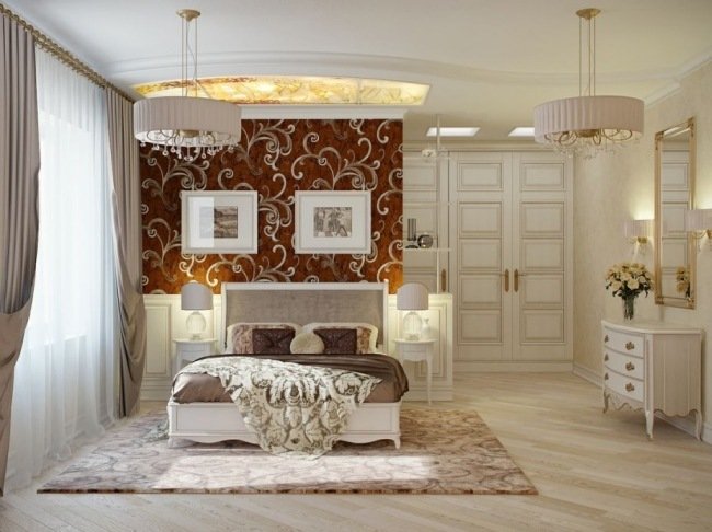 levande idéer för sovrum design lyx beige överdådig väggdekoration