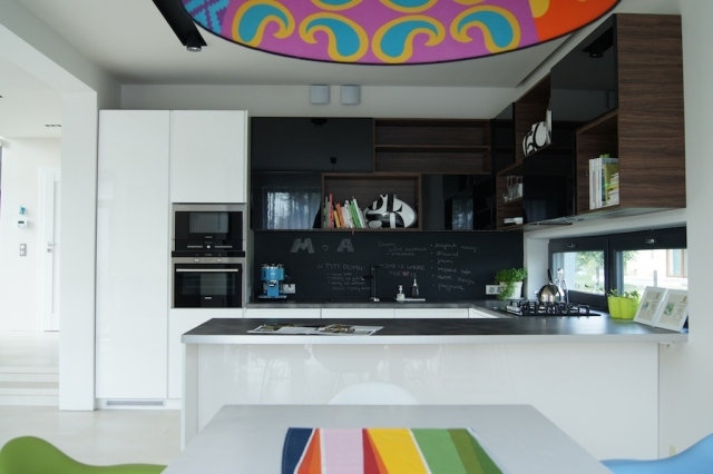 kök-vägg-målning-idéer-tavla-färg-vit-skåp
