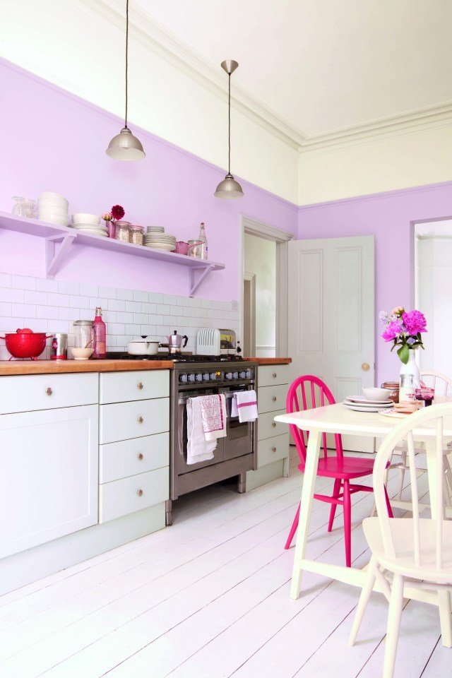 kök-målning-idéer-lila-färg-modulärt kök