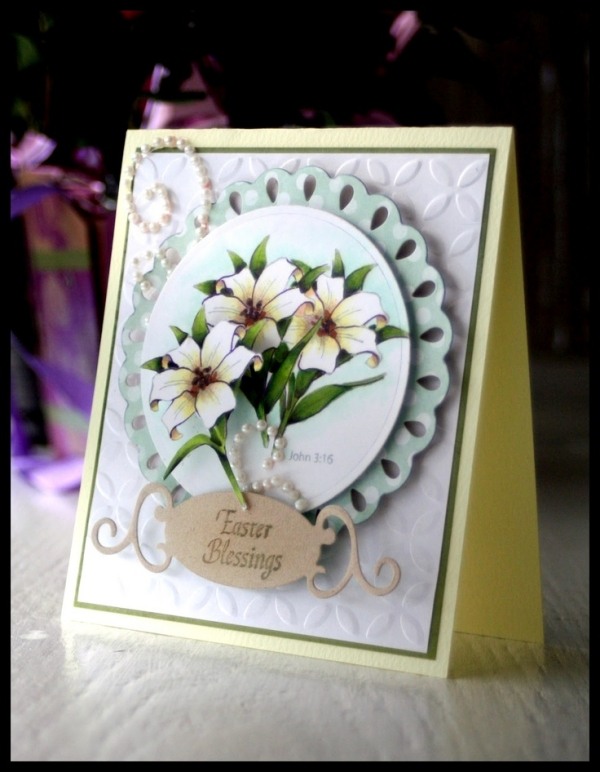 Vårens påskkort, konstgjorda blommor, pyssel-dekorera tips-idéer