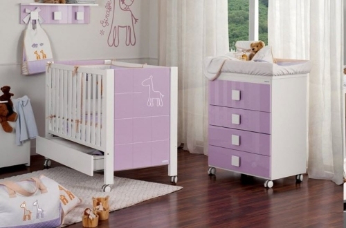 11 idéer för skötbord babyrum lila möbler