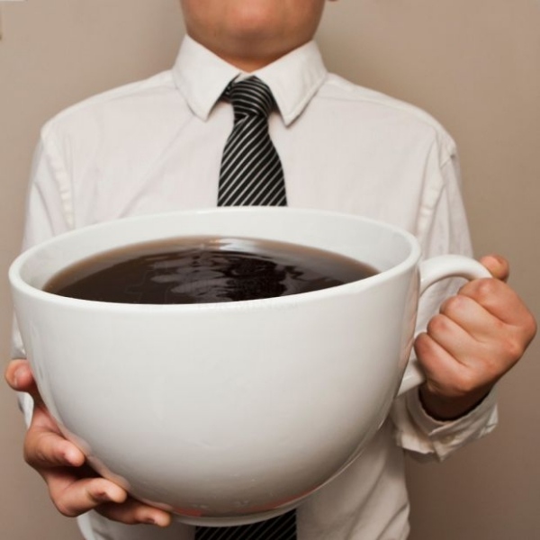 äta hälsosam dryck bantningstips gigantisk kaffekopp porslin