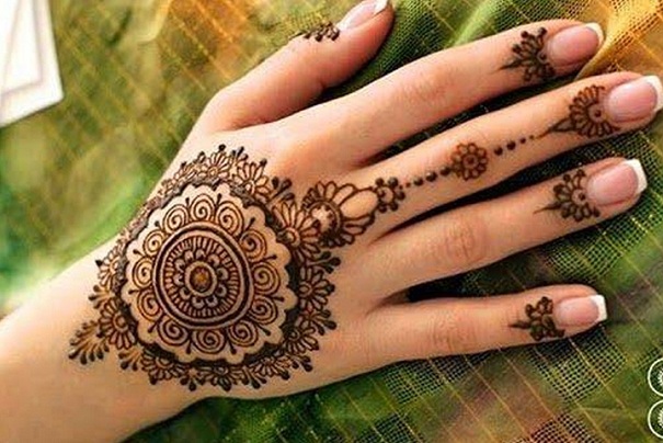 Mandala -arabialainen Mehndi -muotoilu