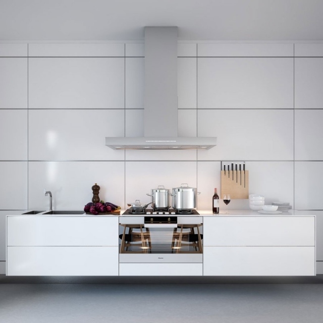 litet-kök-vit-minimalistisk-modern-extraktor-rostfria väggpaneler