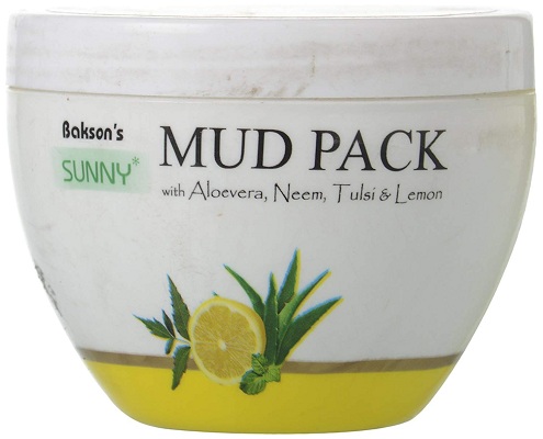 Bakson Sunny Mud Pack με Αλόη βέρα, Neem, Tulsi και Λεμόνι