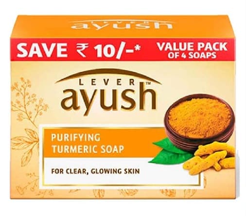 Μοχλός Ayush Καθαριστικό σαπούνι κουρκουμά για λιπαρό δέρμα