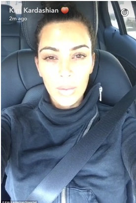 Selfie αυτοκινήτου της Kim Kardashian