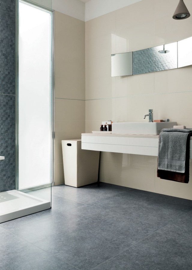 BW2 sten badrum design idéer dusch flytande handfat
