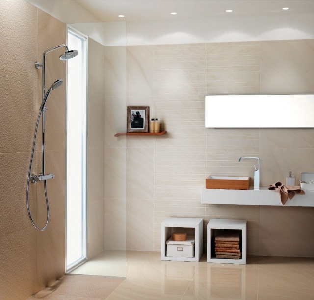Kalksten -serien badrumsdesign komplett exempel modernt