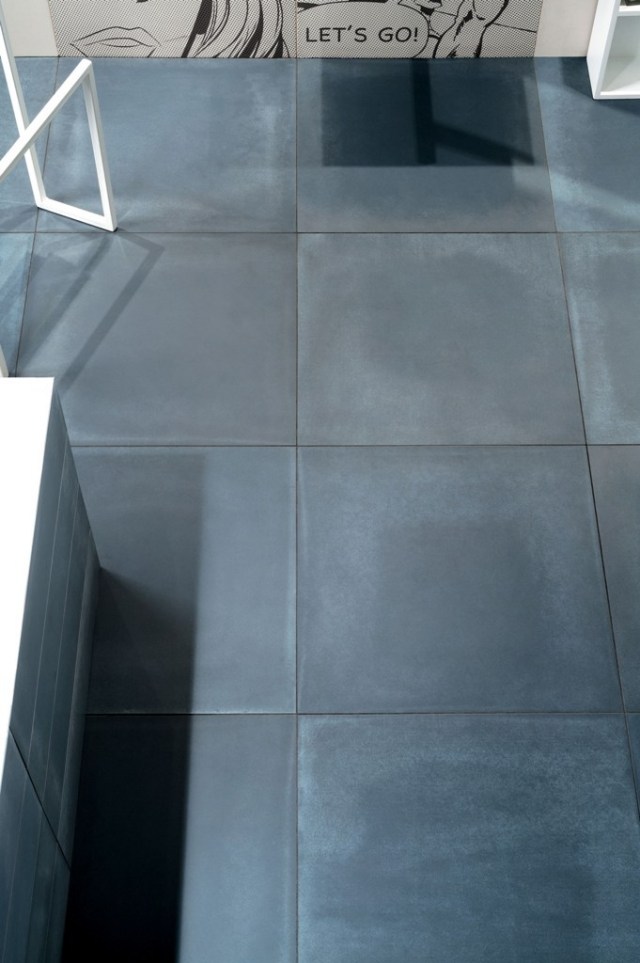 Nolita golv badrum moderna plattor blått stort format