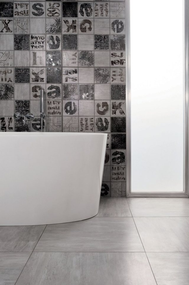 Oxy badrum fristående badkar dekorativa väggplattor