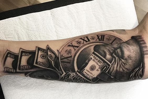Kauniita rahaa tatuointimalleja 1