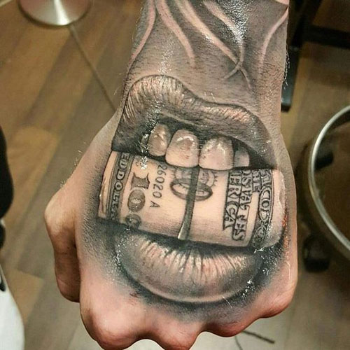 Kauniita rahaa tatuointimalleja 3