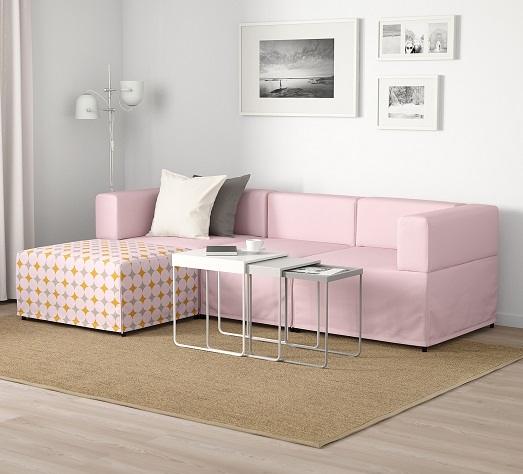 Ikean olohuoneen sohvan suunnittelu