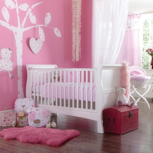 inredning idéer för lyxiga baby rum dekoration rosa