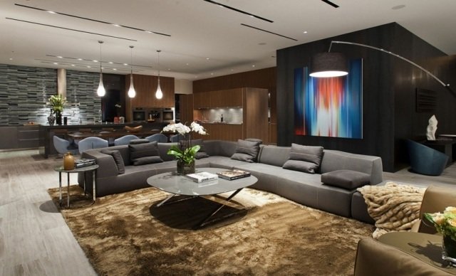 modernt levande landskapsdekoration belysning hemtextil nuvarande levande trender 2014