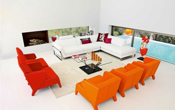 orange stolar vardagsrum
