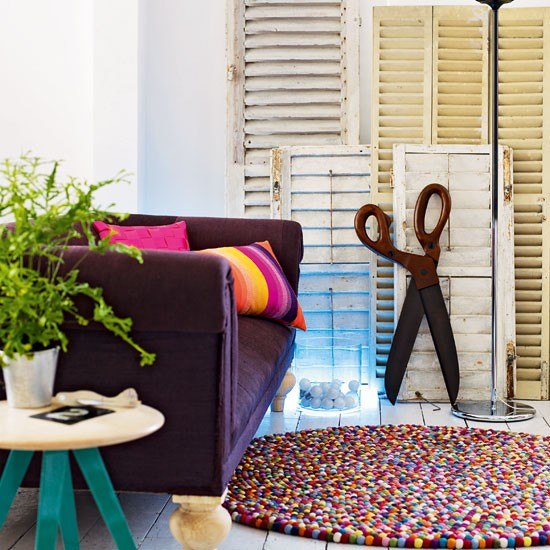 Levande idéer vardagsrum-mångsidig, färgglad-modern design