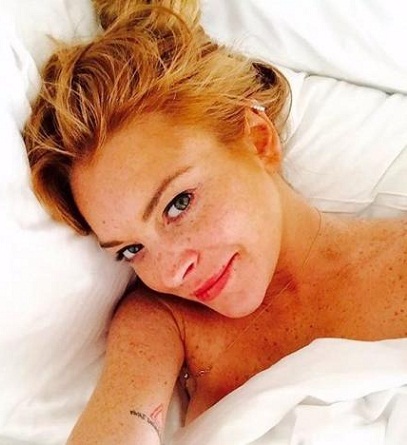 Lindsay Lohan χωρίς μακιγιάζ 5