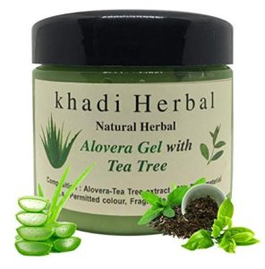 Khadi Natural Herbal Aloe Vera -geeli teepuulla
