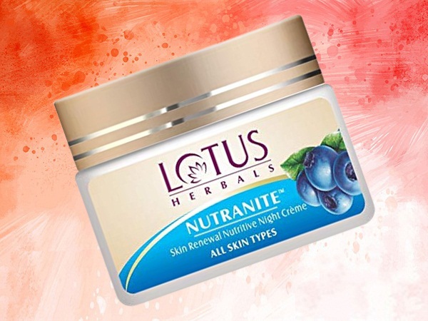 Lotus Herbal Nutranite Skin Renewal Nutritive Night Cream -voide