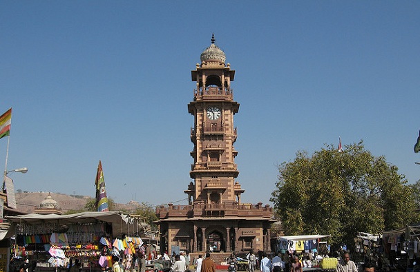 Πύργος του ρολογιού όμορφα μέρη στο jodhpur