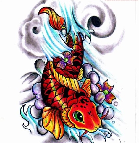 Dragon Koi Fish Tattoo