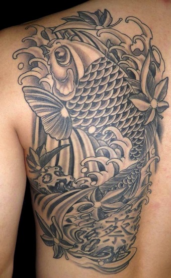 Taiteelliset Koi Fish Tattoo -mallit