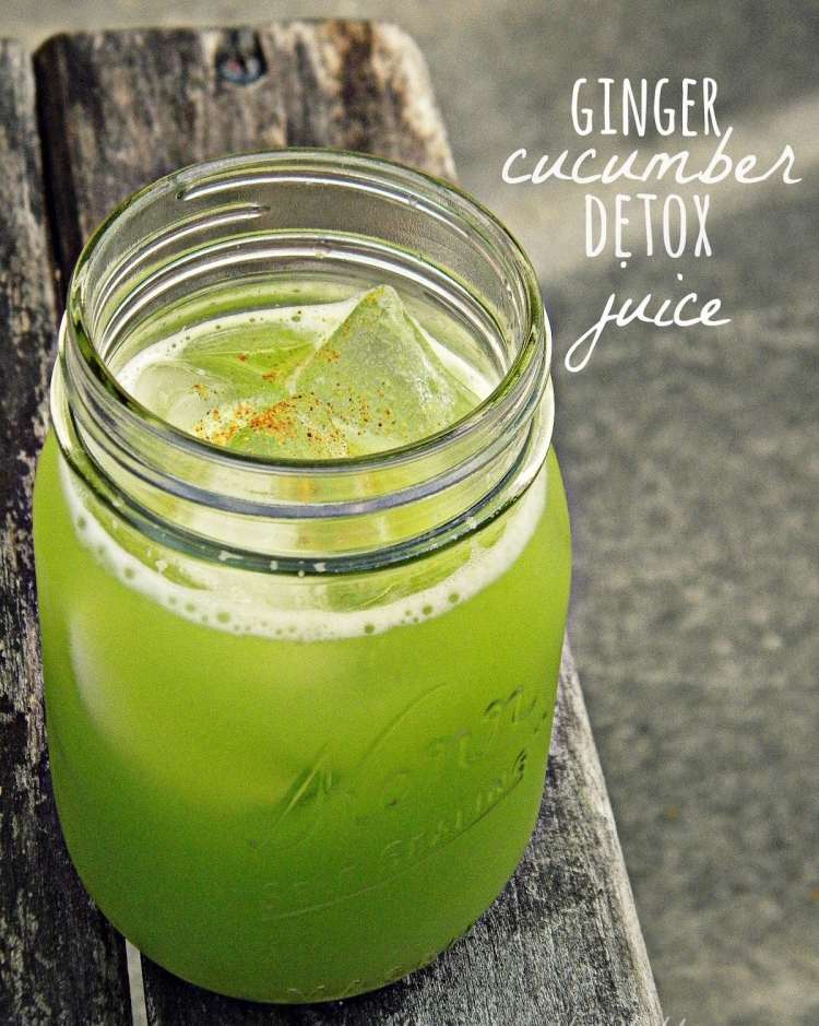 detox recept-drycker-juice behandling-gurka-ingefära