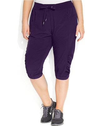 Μωβ Curvy Capri