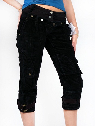 Goosy Black Capri