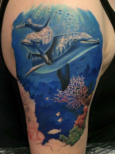Σχέδια τατουάζ Dolphin 1
