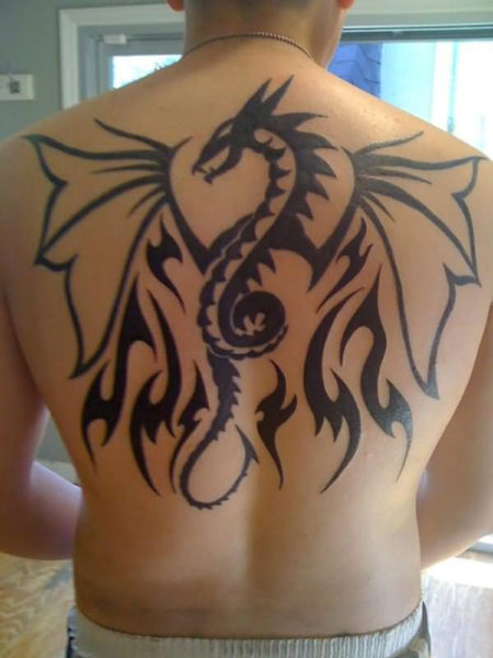 Wings Dragon Tattoo Design pojille