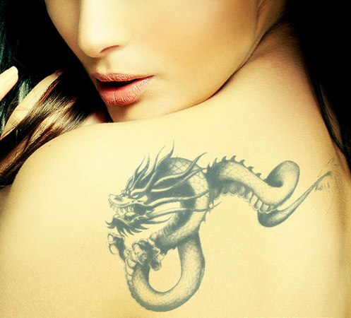 lohikäärmeen tatuointimallit naisille