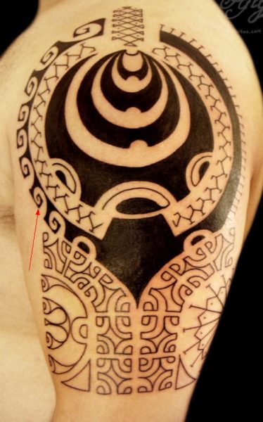 Ocean Maori Tattoo Design For Men's