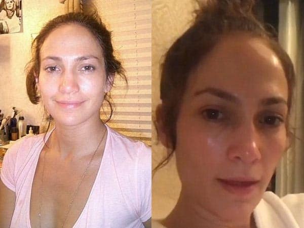 Jennifer Lopez ilman meikkiä 5