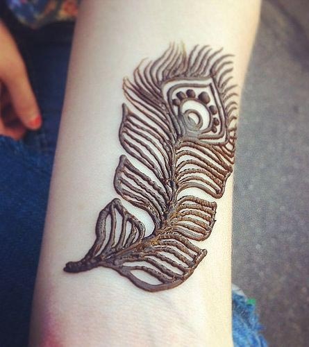 Peacock Henna Design