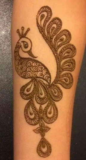 Μικρό Peacock Mehndi Design
