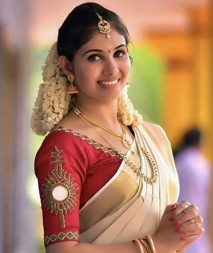 Kerala Wedding Saree Μπλούζα Σχεδιασμός