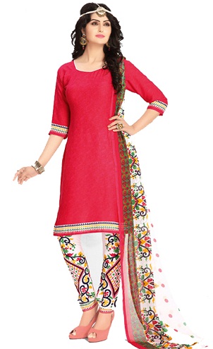 Painettu housutyylinen Salwar -puku