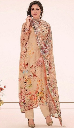 Painettu Georgette Salwar Kameez