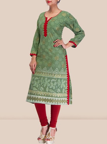 Batikotuloste Salwar Kameez Design