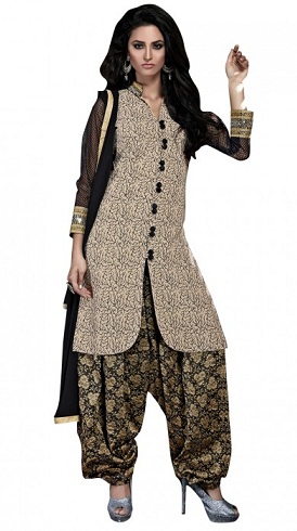 Bhagalpuri Silk Beige Salwar -puku