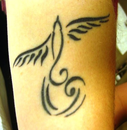 Σχέδιο τατουάζ Forearm Bird