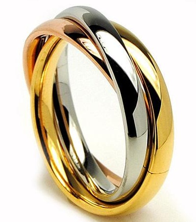 Χρυσό σχέδιο ασημένιο δαχτυλίδι