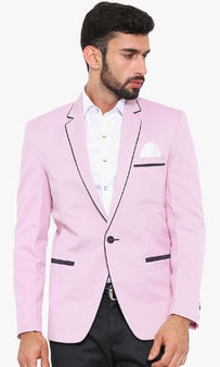 Ennoble Solid Blazer σε ροζ