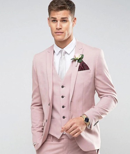 Pink Tailored Blazer Men