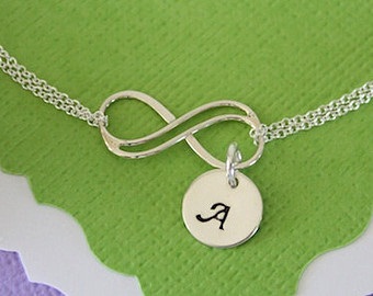 Monogrammed Infinity Anklets