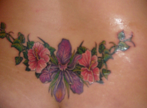 Flower Back Tattoo για κορίτσια