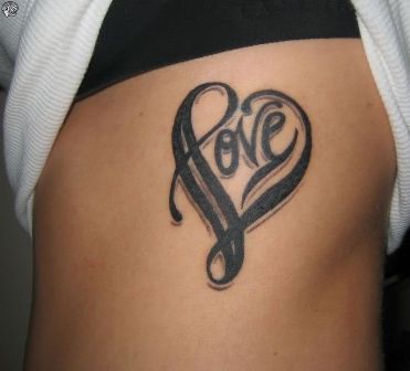 Σχέδια τατουάζ λέξης ‘Love’ Ambigram